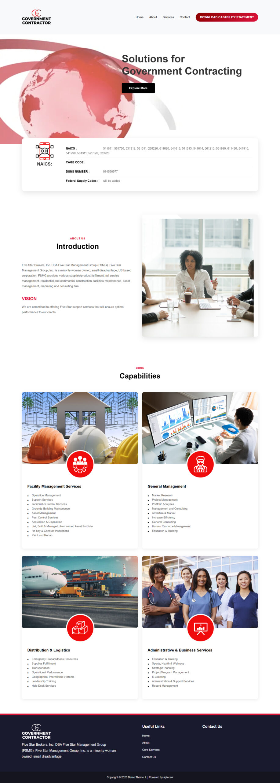 Five Star Facilities Theme